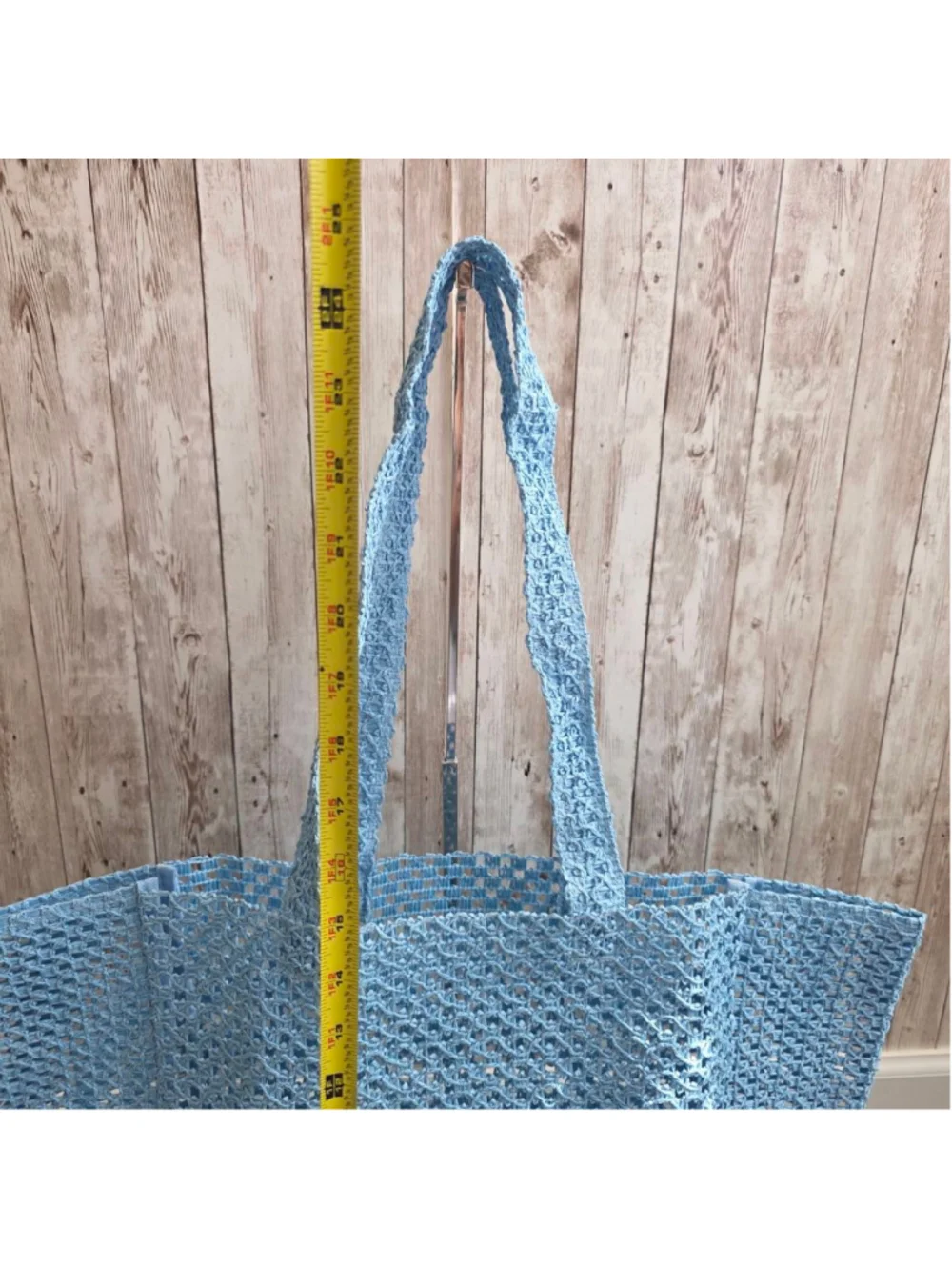 Dolce & Gabbana Light Blue Beach Mesh Tote Bag  NWOT